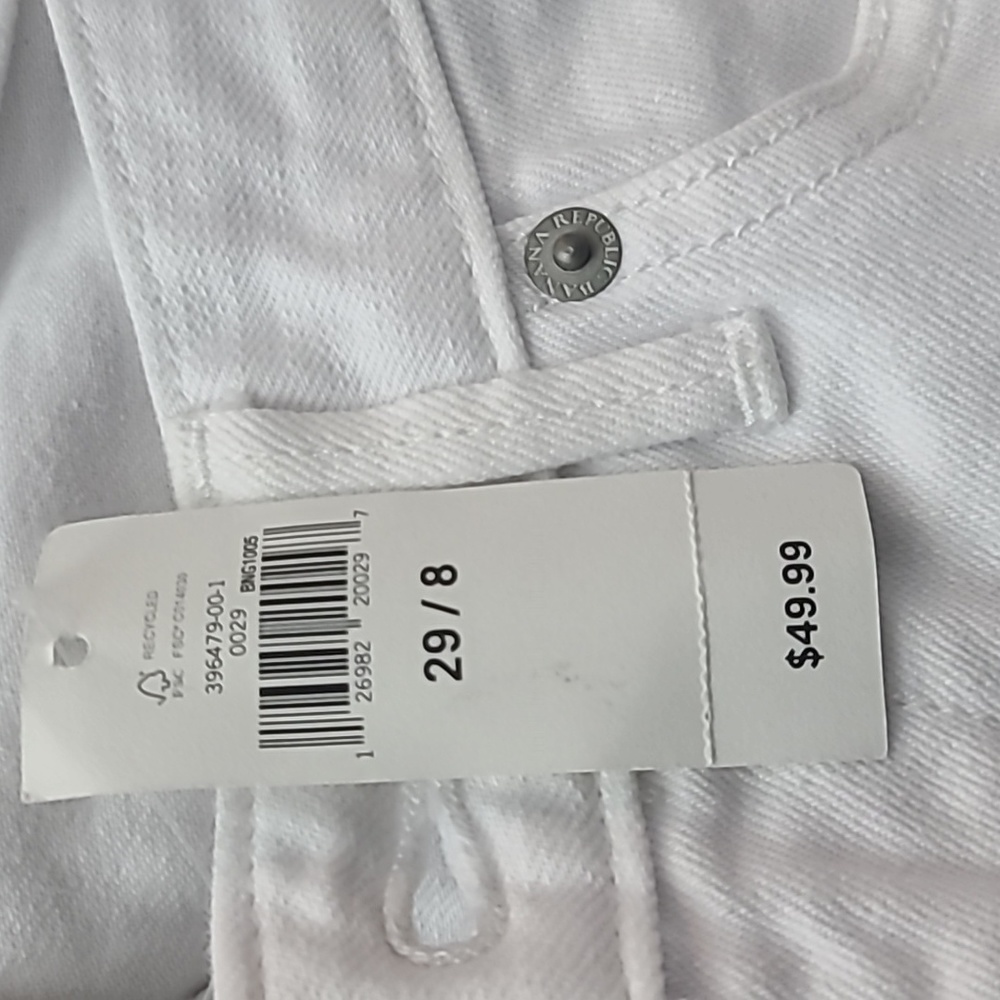Banana Republic (29) Jeans White Stretch Denim